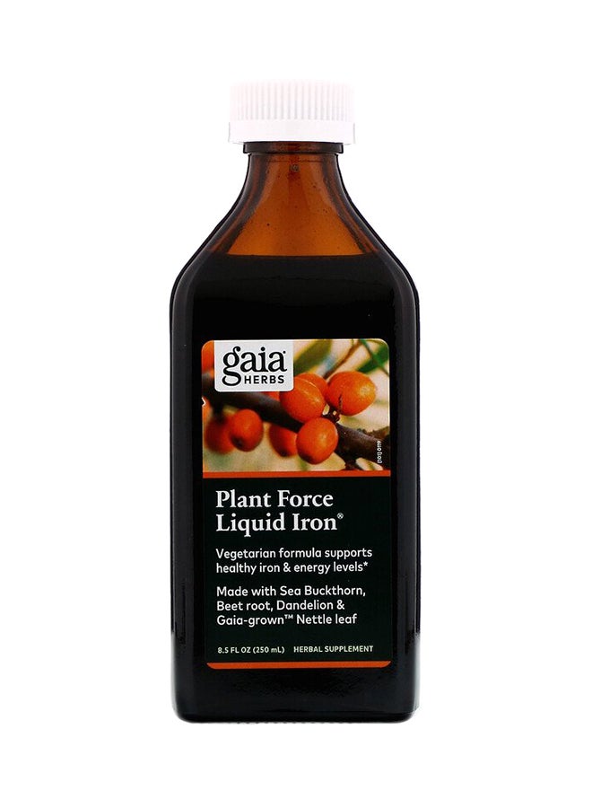 Gaia Herbs Plant Force Liquid Iron Herbal Supplement  - Image 3