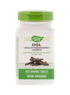 DGL Deglycirizinated Liquorice Extract - 100 Chewble Tablets