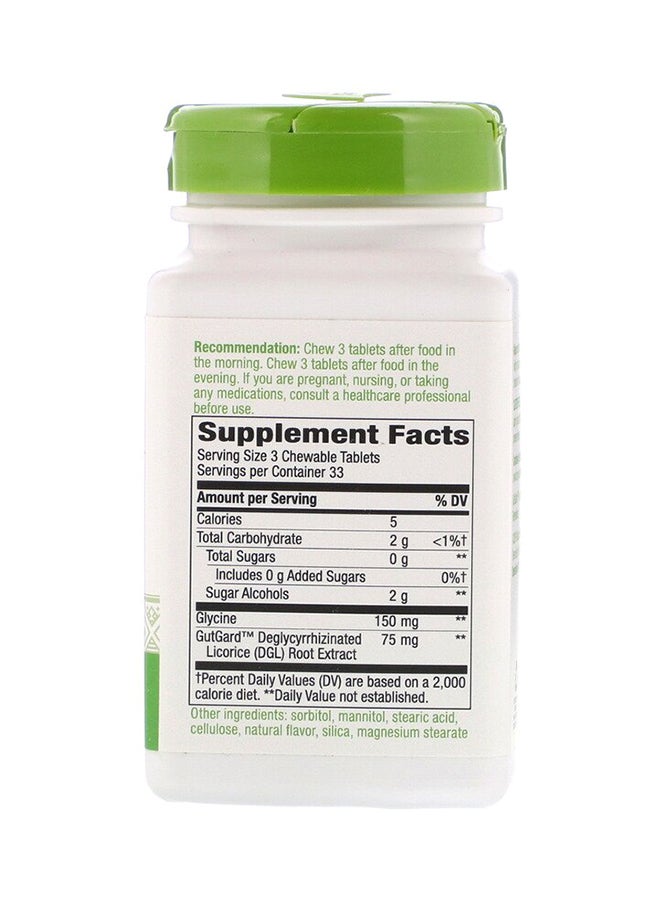 Nature's Way - DGL Deglycirizinated Liquorice Extract - 100 Chewble Tablets - Image 1