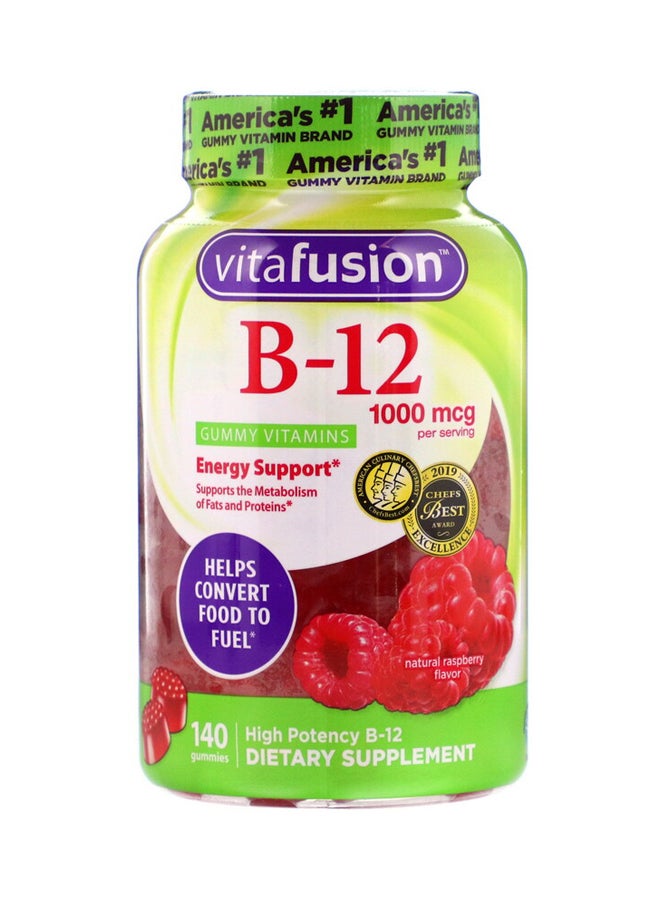 مكمل غذائي بفيتامين B12 عيار 1000 ميكروجرام - 140 حبة علكة - Image 1