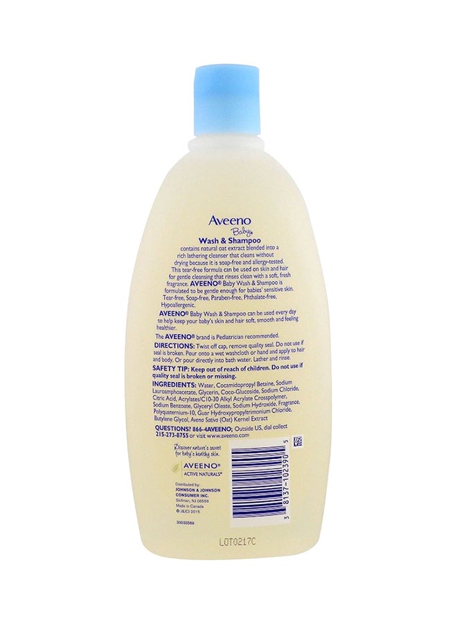 Aveeno Lightly Scented Wash And Shampoo - Image 2