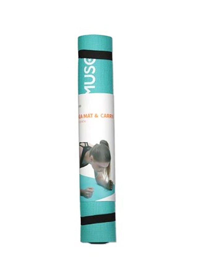 MUMUSO Yoga Mat Blue With Carry Strap  - Image 1