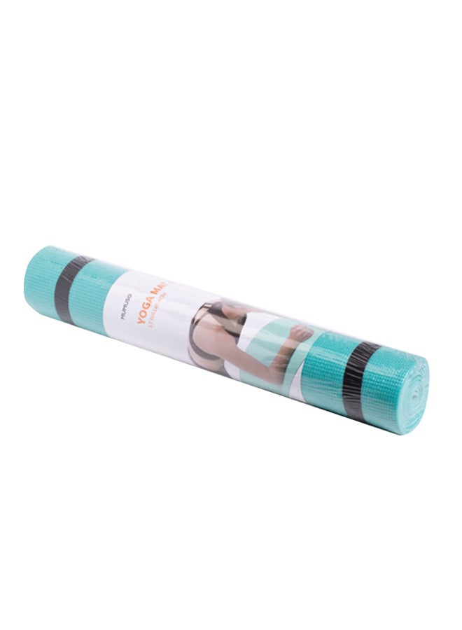 MUMUSO Yoga Mat Blue With Carry Strap  - Image 2