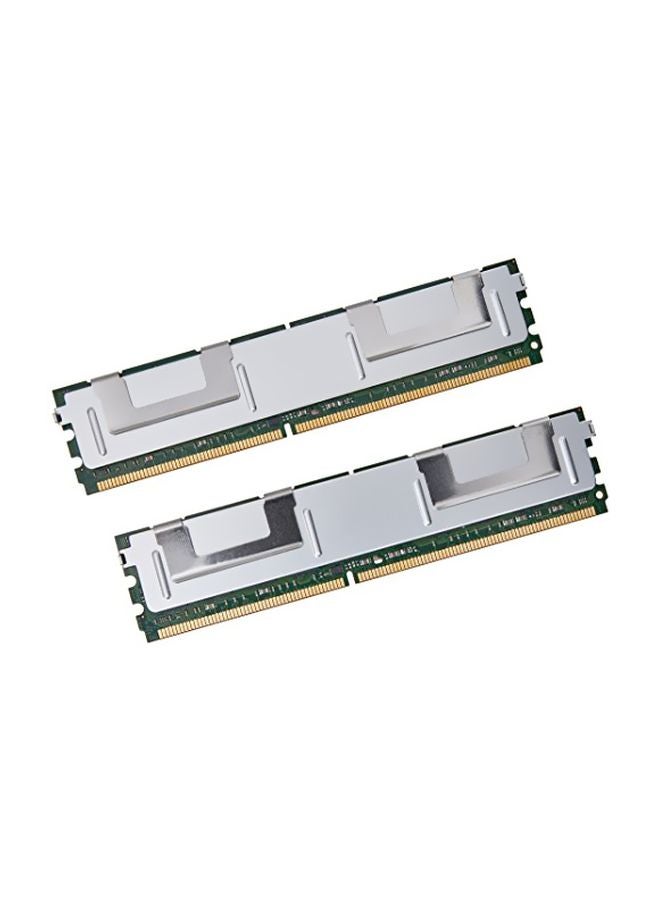 كروشيال - مجموعة ذاكرات رام DDR2 مكونة من قطعتين أبيض/أخضر - Image 1