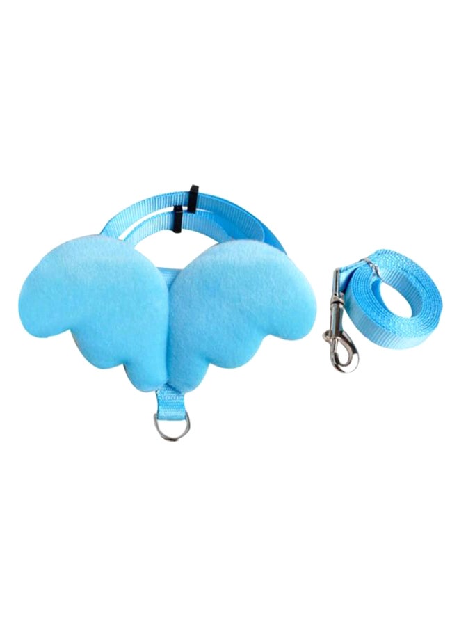 حزام أمان للكلاب بتصميم جناح أزرق/فضي/أسود 110Ø³Ù†ØªÙŠÙ…ØªØ± - Image 1