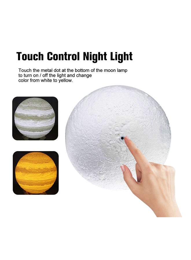 Touch Control 3D Moon Lamp White/Beige 10cm - Image 5