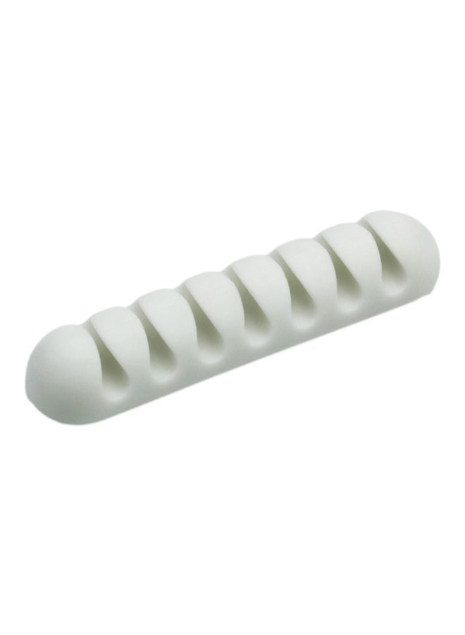 Beauenty 7-Hole Silicone Cable Organizer White