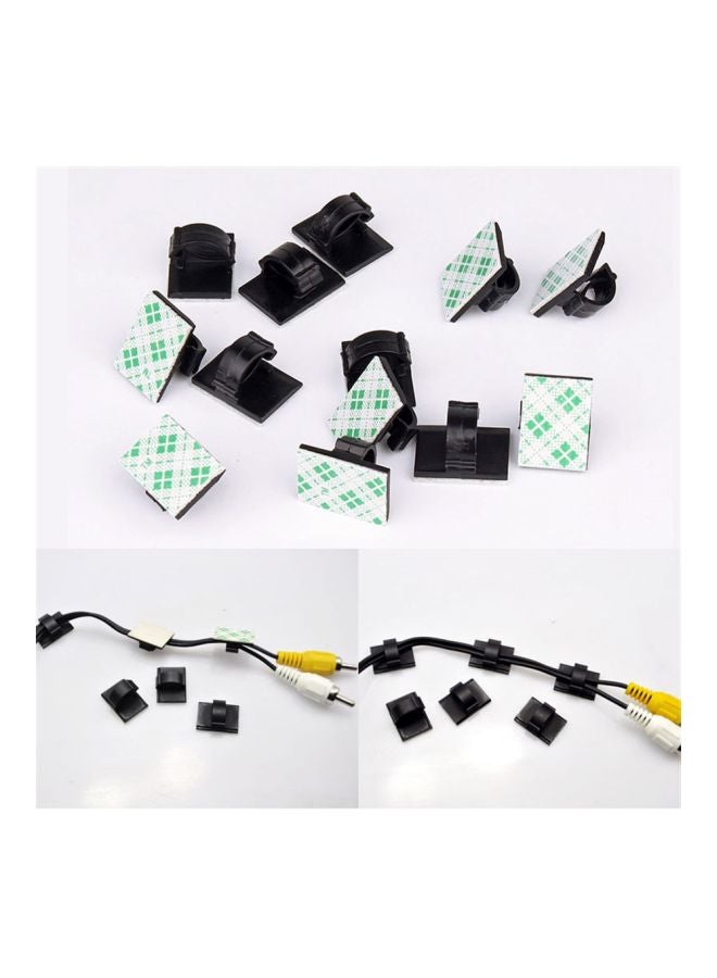 Beauenty 20-Piece Cable Organizing Clip Black - Image 5