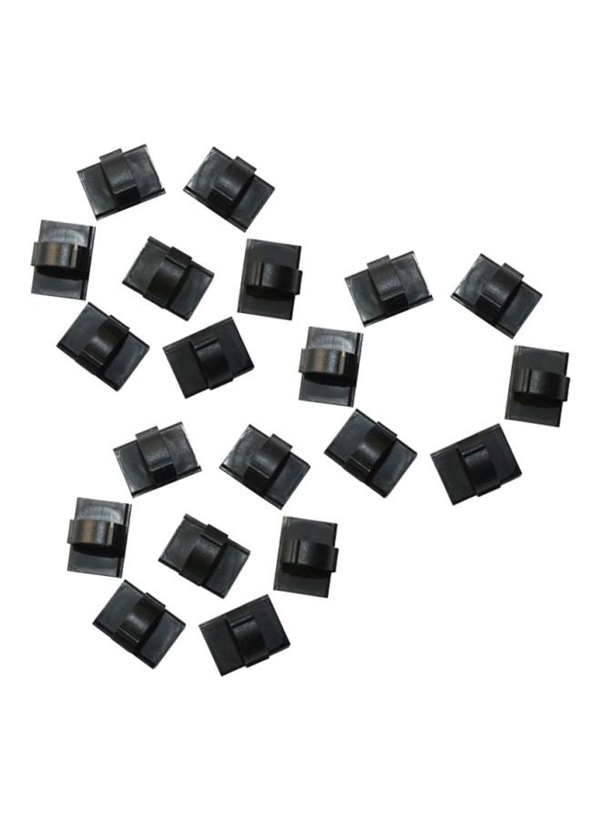Beauenty 20-Piece Cable Organizing Clip Black - Image 1