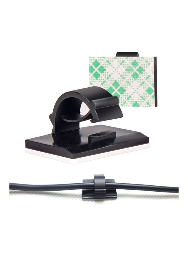 Beauenty 20-Piece Cable Organizing Clip Black - Image 2