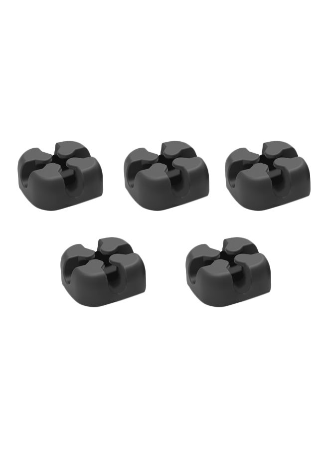 Beauenty 5-Piece Cable Winder Organizer Black - Image 1