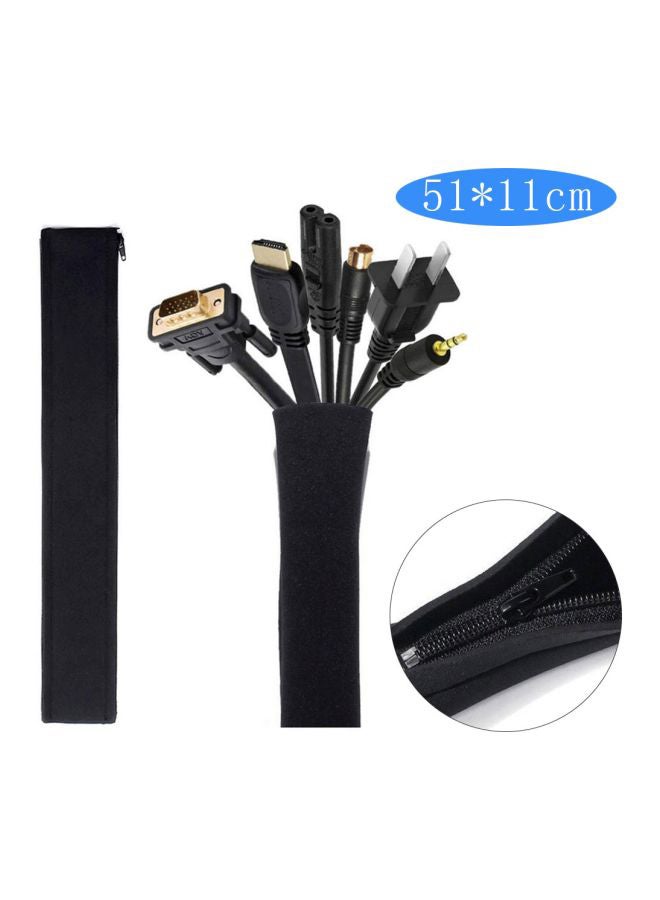 بيوينتي منظم واقٍ للأسلاك والكابلات أسود - Image 3