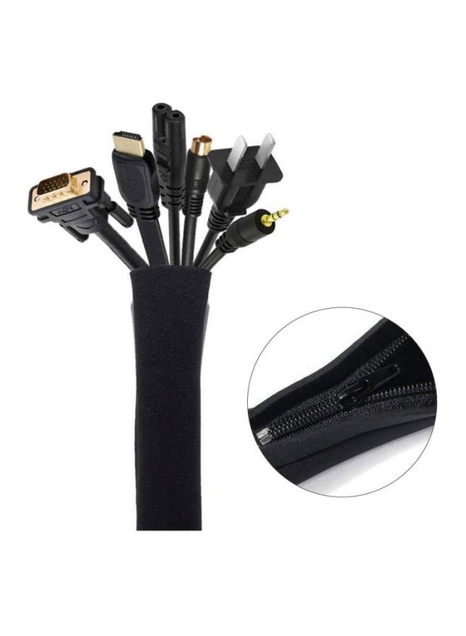 بيوينتي منظم واقٍ للأسلاك والكابلات أسود - Image 5