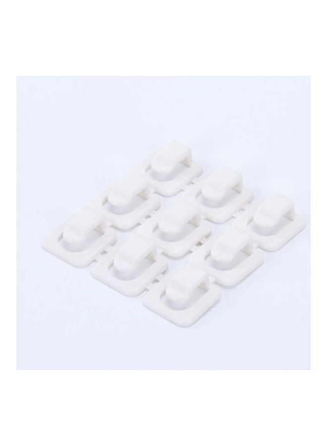 Beauenty 18-Piece Self-Adhesive Cable Clip Organizer White - Image 3