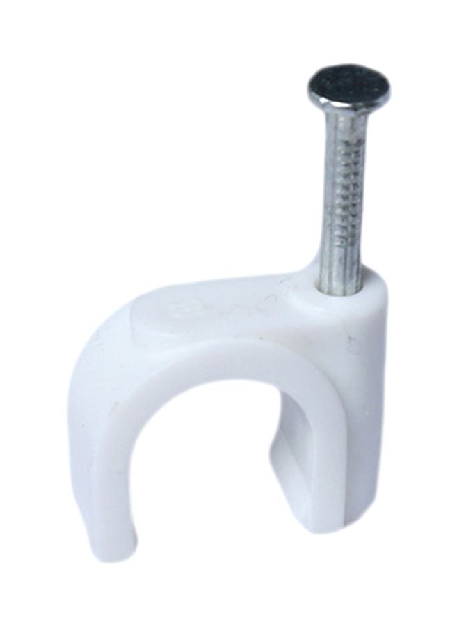 Beauenty Pack Of 100 Wall Clips White/Silver - Image 1