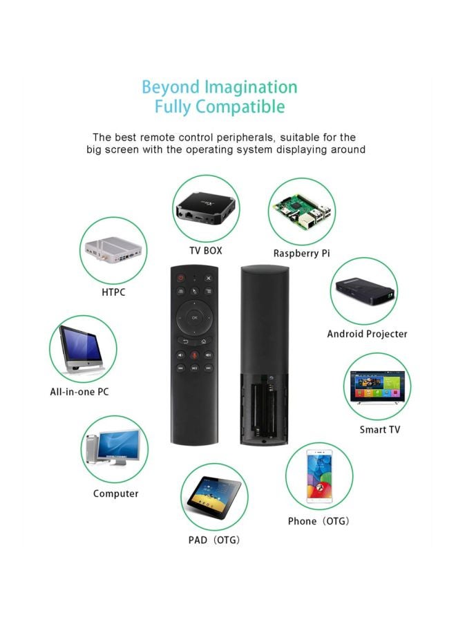 Beauenty L8star Wireless Gyro Voice Control Remote Control For PC/Android TV Box Black - Image 3