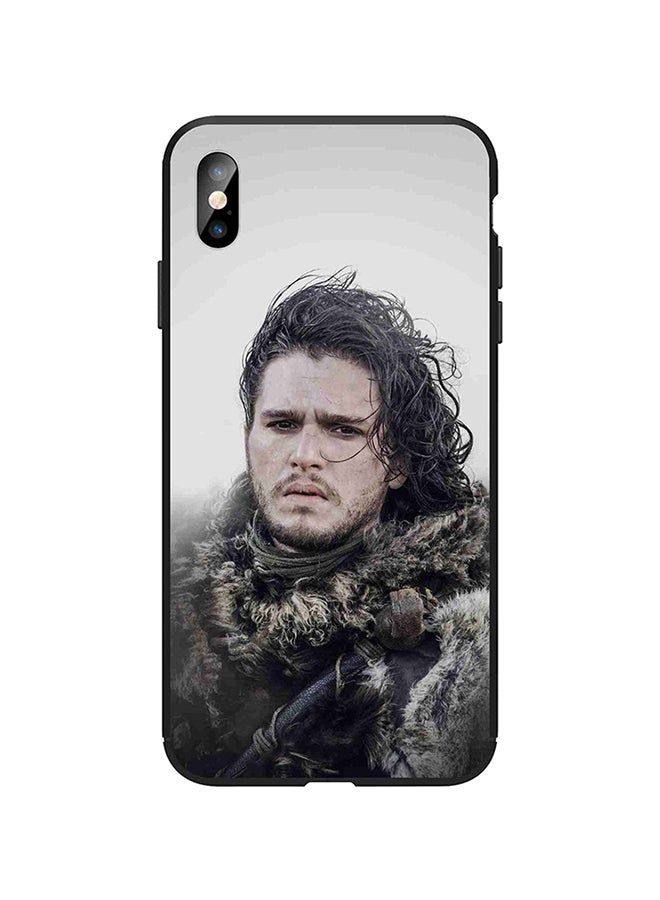Shock Absorbing Full Body Matte Printed Protective Case Cover For Apple iPhone X/XS Multicolour
