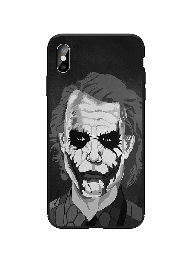 Okteq Shock Absorbing Full Body Matte Printed Protective Case Cover For Apple iPhone X/XS White/Black/Grey