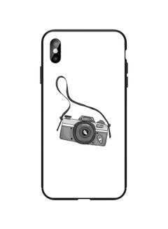 Shock Absorbing Full Body Matte Printed Protective Case Cover For Apple iPhone X/XS White/Black/Grey