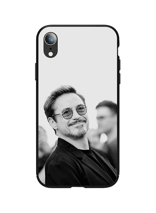 Okteq - Shock Absorbing Full Body Matte Printed Protective Case Cover For Apple iPhone XR Black/Grey - Image 1