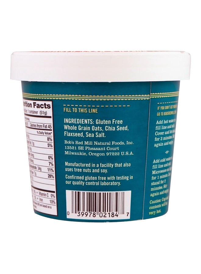 Bob's Red Mill Gluten Free Oatmeal Classic With Flax & Chia 51grams - Image 3