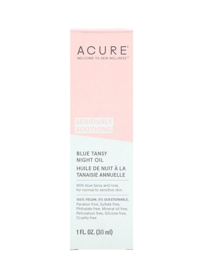 Acure Seriously Soothing Blue Tansy Night Oil Blue Tansy 1Fluid Ounce  - Image 1