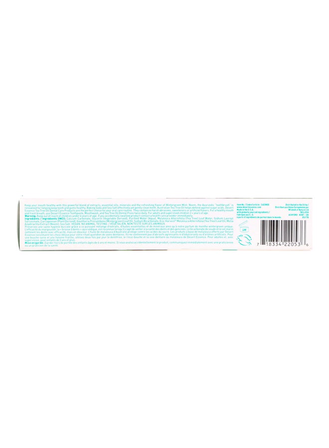 Desert Essence Pack Of 6 Tea Tree Oil And Neem Wintergreen Toothpaste 176grams  - Image 2
