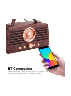 Retekess Retro FM Radio Receiver TR607 Brown  - Image 5