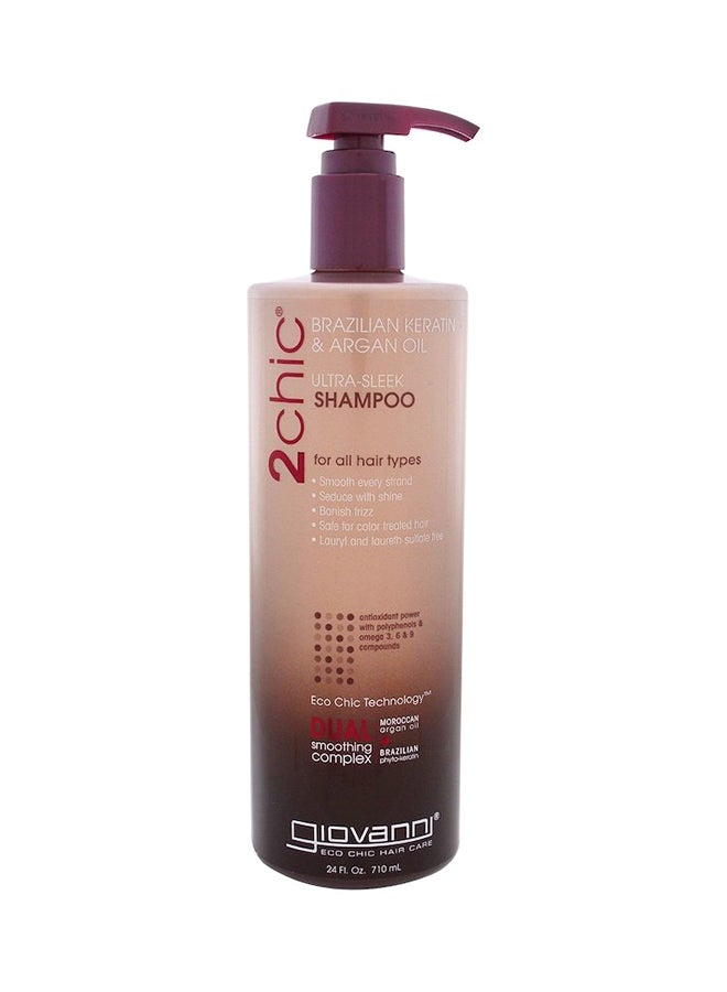 Giovanni 2Chic Ultra-Sleek Shampoo - Brazilian Keratin And Argan Oil - Image 1