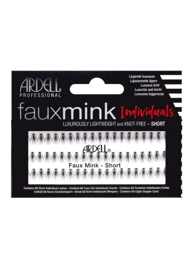 ARDELL - Pack Of 3 Faux Mink Individuals False Eyelashes Black - Image 1