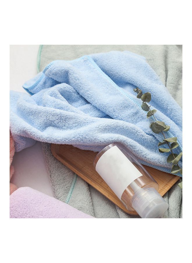 Fabric Hand And Bath Towel Set Blue 22 x 12 x 22cm - Image 3