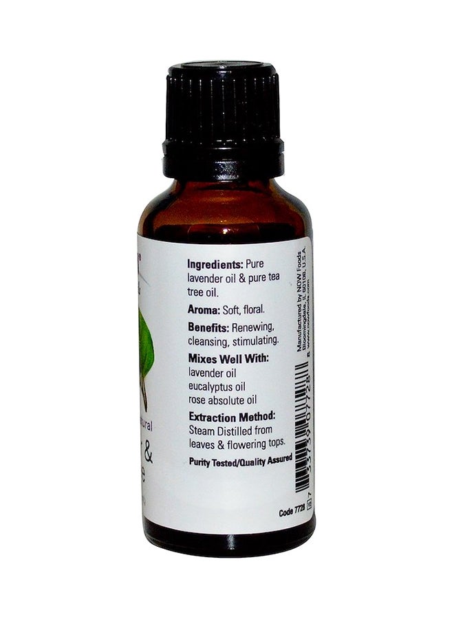 Now Foods Lavender And Tea Tree Blend Essential Oil Clear 30ml  - Image 2