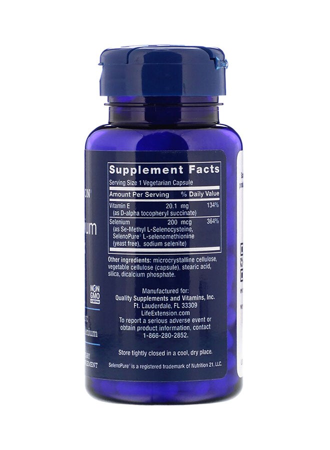 لايف إكستنشن مكمل غذائي سوبر سيلينيوم 200 ميكروجرام مكون من 100 كبسولة - Image 2