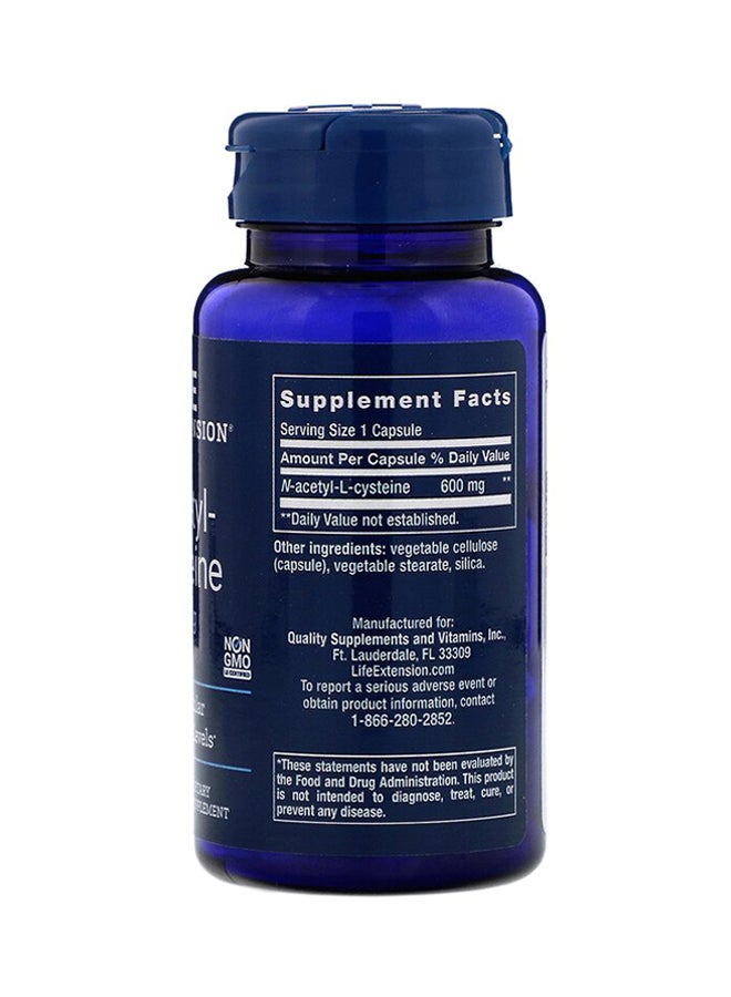 لايف إكستنشن مكمل غذائي غني بالأسيتيل سيستين - 60 كبسولة نباتية - Image 2