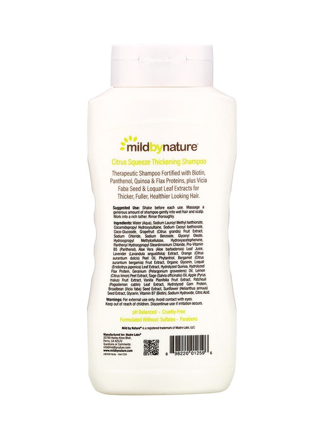 mild by Nature Citrus Squeeze Thickening Shampoo 16 fl - Image 2