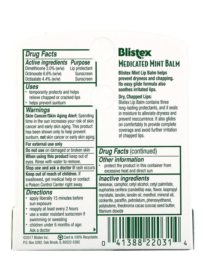 بليستكس مرطب شفاه بالنعناع بعامل حماية من الشمس SPF 15 - Image 3