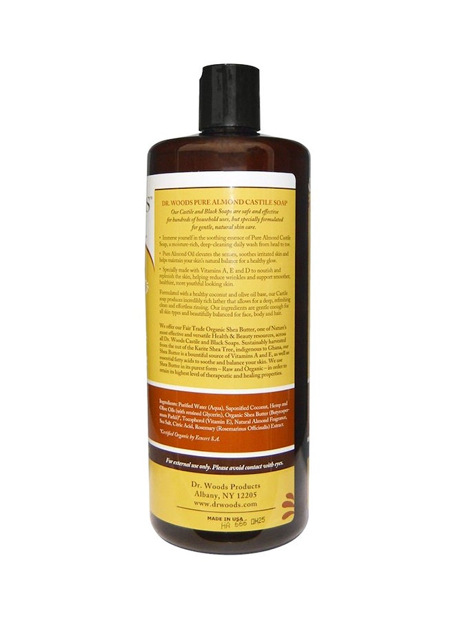 Dr. Woods Almond Castile Soap 946ml  - Image 2