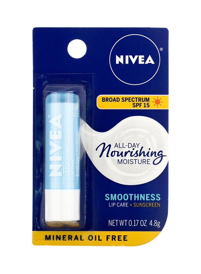 نيفيا مرطب للعناية بالشفاه سموذنيس بعامل وقاية من الشمس SPF 15 4.8جرام - Image 2