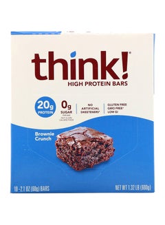 Pack Of 10 Brownie Crunch High Protein Bar - v1585745585/N32236896A_2