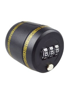3-Digit Wine Preservation Bottle Password Lock Black 40x42x45mm