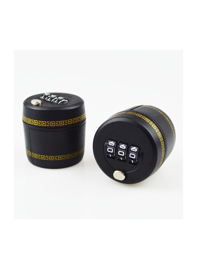 ANSELF - 3-Digit Wine Preservation Bottle Password Lock Black 40x42x45mm - Image 1