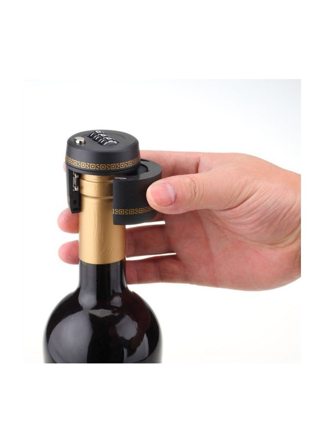 3-Digit Wine Preservation Bottle Password Lock Black 40x42x45mm - v1585747993/N36311902A_6