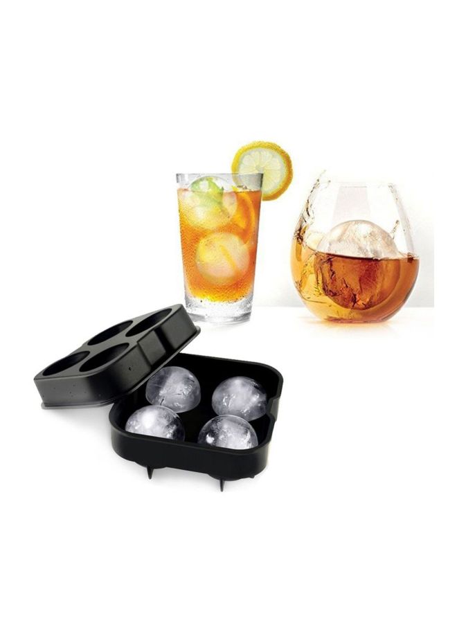 Beauenty 4 Cavity Sphere Shaped Ice Mould Black 12x5.2x12centimeter - Image 5