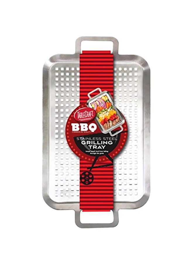 Tablecraft Stainless Steel Grilling Tray Silver 17inch  - Image 1