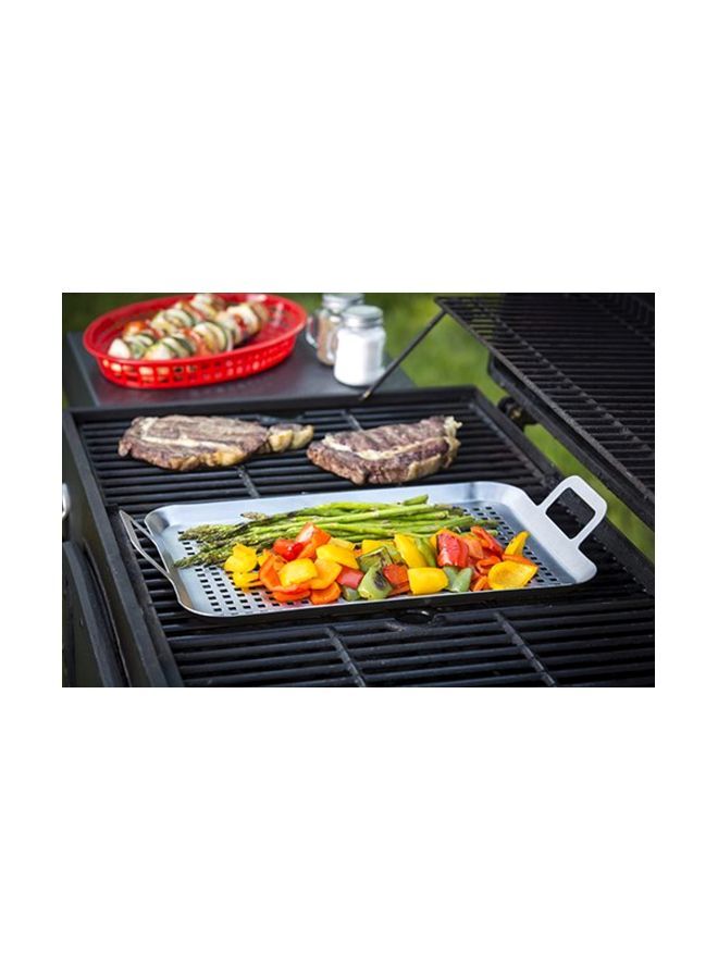 Tablecraft Stainless Steel Grilling Tray Silver 17inch  - Image 2