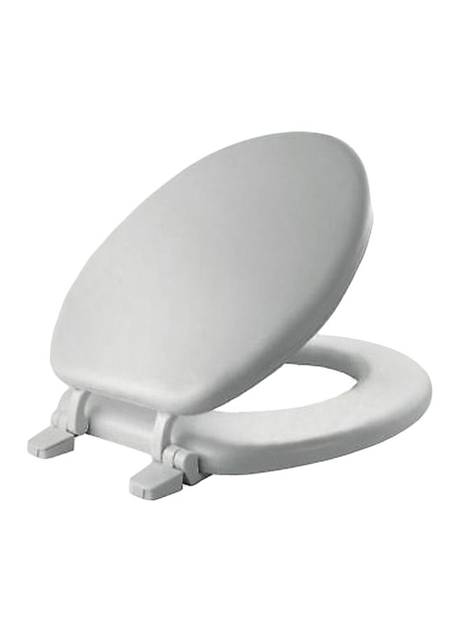 مايفاير مقعد مرحاض مستدير مصبوب أبيض - Image 1