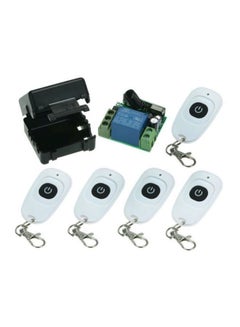 Pack Of 7 RF Wireless Remote Control Set Black/Grey/White 12.5cm