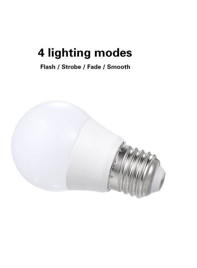 LED Lamp With Remote Controller White/Silver/Red 14cm - Image 3