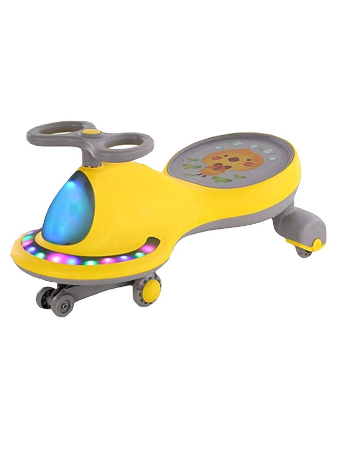 Cool Baby Sturdy Swing Twist Wiggle Ride-On Car With LED Lights And Non-Slip Handles For Kids 80 x 38 x 33cm  - Image 1