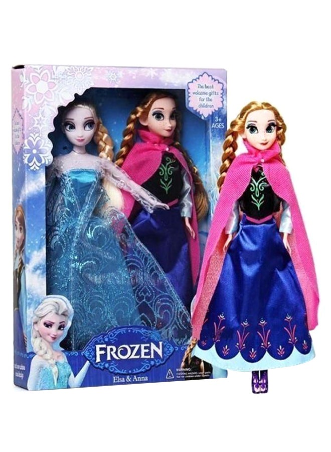 2-Piece Paral Elsa And Anna Fashion Doll Set